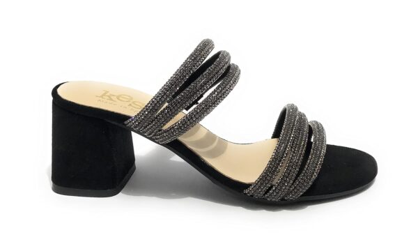 KESS Sandalo Pelle scamosciata Nero DS23KE08 23153