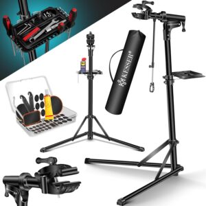 KESSER® Fahrrad Reparaturständer Aluminium robust für E-Bike Mountainbike 360° drehbar mit Tasche