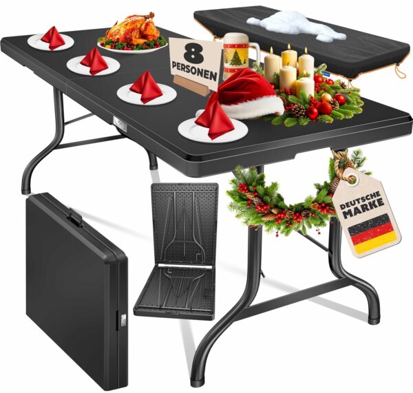 Kesser® Falttisch 183x76 cm, Kunststoff, 6 Personen, mit Tragegriff