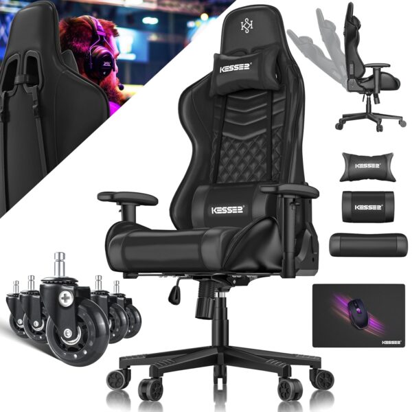 KESSER® Gaming Chair Ergonomisch Höhenverstellbar 150 kg Belastung