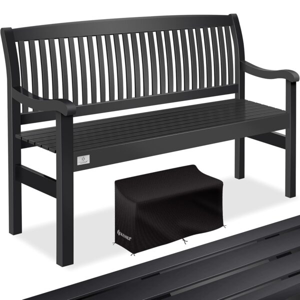 KESSER® Holzbank Gartenbank 150 cm, wetterfest, 320 kg Traglast, für 3-4 Personen