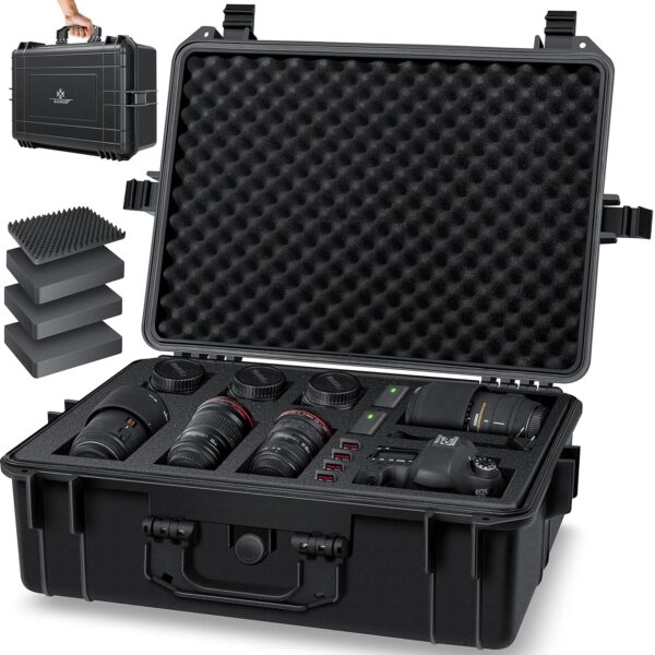 KESSER® Kamera Hülle wasserdicht outdoor wetterfest mit Lens-Insert