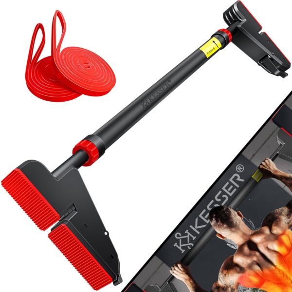 KESSER Klimmzugstange Tür 76-112 cm verstellbar 300 kg Tragkraft rutschfeste Griffe