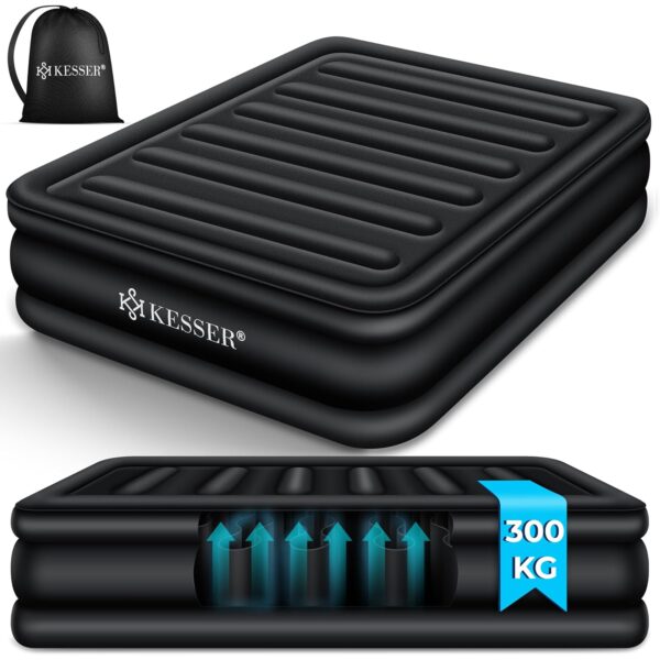 KESSER Luftmatratze mit integriertem Elekropumpe, selbstaufblasend, für 2 Personen – 203 x 152,5 cm