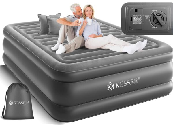 KESSER Luftmatratze mit integriertem Elekropumpe, self-inflating, für 2 Personen, 203x152,5x51 cm