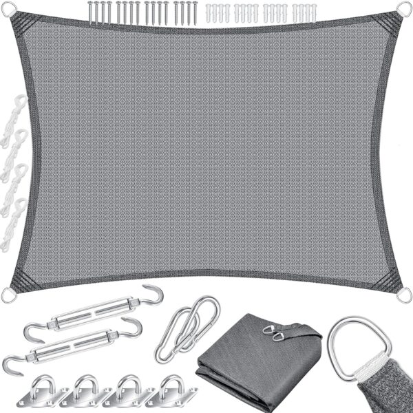 KESSER® Markise 4x6m HDPE-Gewebe wasserabweisend windabweisend 5-fach quer genäht