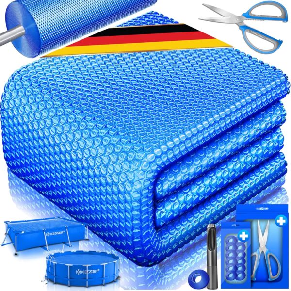 KESSER® Pool Solarteur 400 µm 600x400 cm Solarabdeckung Wasseraufheizung
