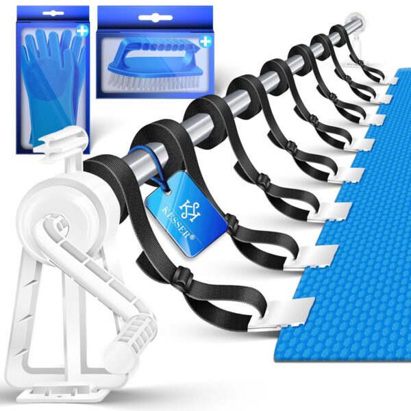 KESSER® Poolrollen-System 1,05-6,15 m, höhenverstellbar, wetterfest, mit Bändern