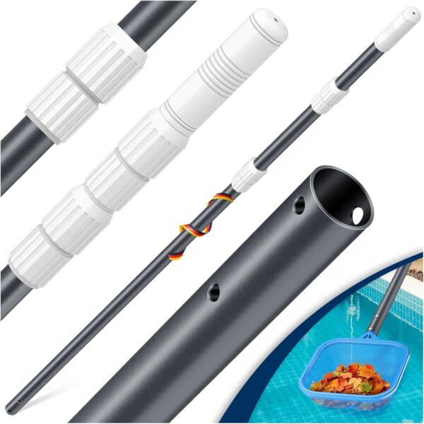 KESSER® Poolteleskopstange Aluminium 1,20–3,60 m verstellbar, wetterfest, anthrazit