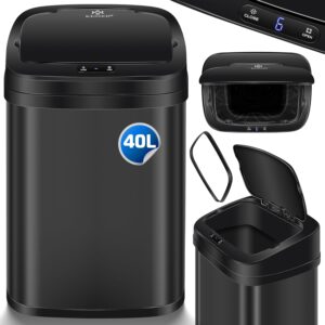 KESSER® Sensor Müllbehälter 40 L, automatisch, Soft-Close, Touch-Control, Edelstahl