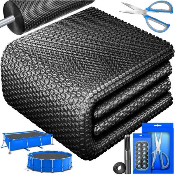 KESSER® Solartarpaulin rund 366 cm 120 µm dicke schwimmfähig zum Heizen