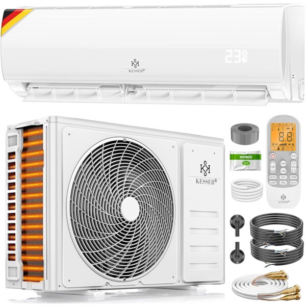 KESSER® Split Air Conditioner 12000 BTU WiFi Heizfunktion Kupferrohr