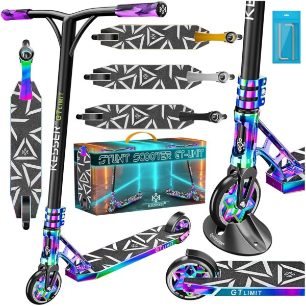 KESSER® Stunt Scooter GT-Limit, 360° Lenkung, ABEC 9 Kugellager, 110 mm PU Räder