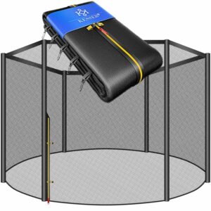KESSER® Trampolin Ersatz Netz Sicherheitsnetz UV-beständig mit Reißverschluss Tür