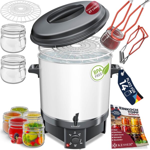 Kesser Wärmeschränkmaschine 27L 1800W 30-100°C Mulled Wine-Funktion